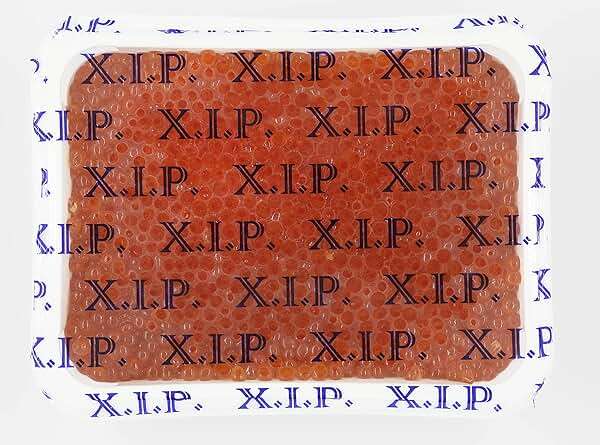 Caviar Bazar Salmon Caviar by XIP- Chum Salmon Roe. Keta Premium Ikura (Blue). 1kg Tray (35.3oz) - Image 2