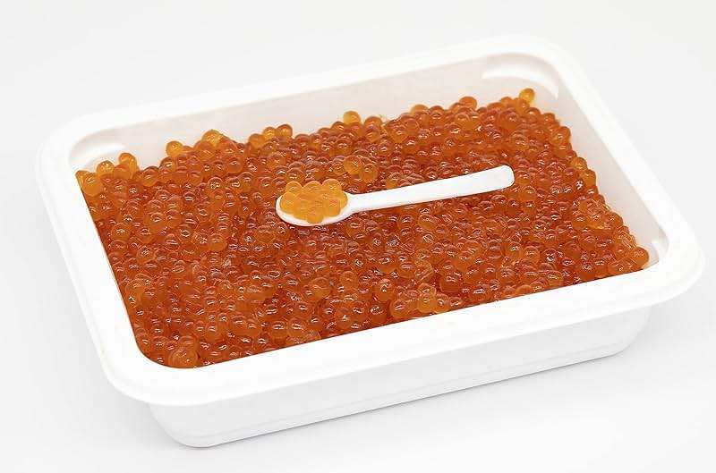 Caviar Bazar Salmon Caviar by XIP- Chum Salmon Roe. Keta Premium Ikura (Blue). 1kg Tray (35.3oz) - Image 3