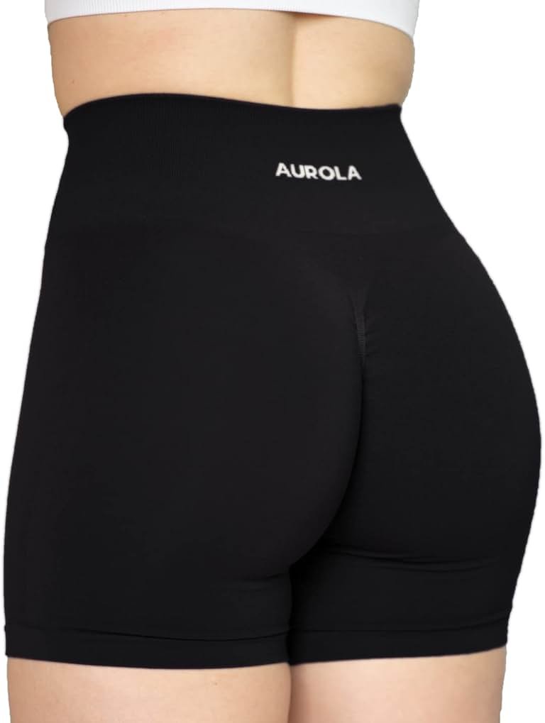 AUROLA Intensify Workout Shorts for Women Seamless Scrunch Short Gym Yoga Running Sport Active Exercise Fitness Shorts - Product Image