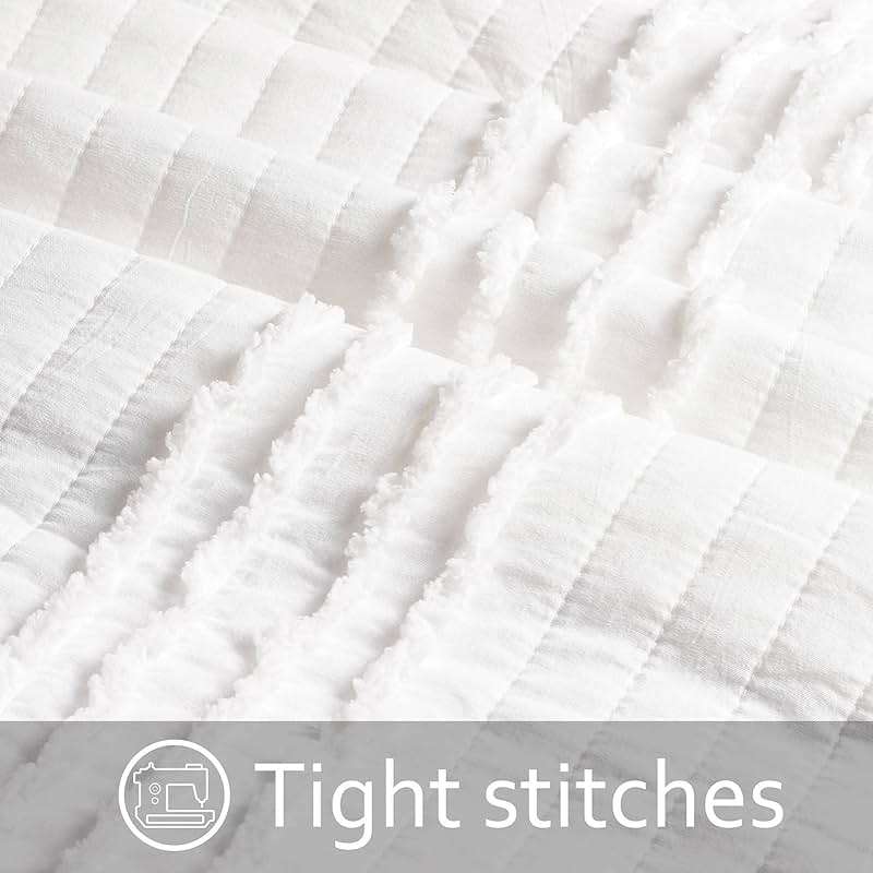 BOSOWOS Standard Size Pillow Shams Set of 2, Ultra Soft Breathable 20 x 26 Inches Pillow Case Envelope Closure, Microfiber Farmhouse Bed Pillowcases for Easy Care, White - Image 3