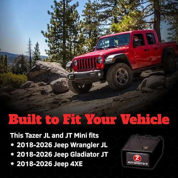 Z Automotive Tazer Mini Programmer | Fits 2018-2026 Jeep Wrangler JL and Gladiator JT | Customize Over 70 Settings | Activates Anti-Theft Pin Lock, Rock Crawl, Winch Mode and More! - Image 3
