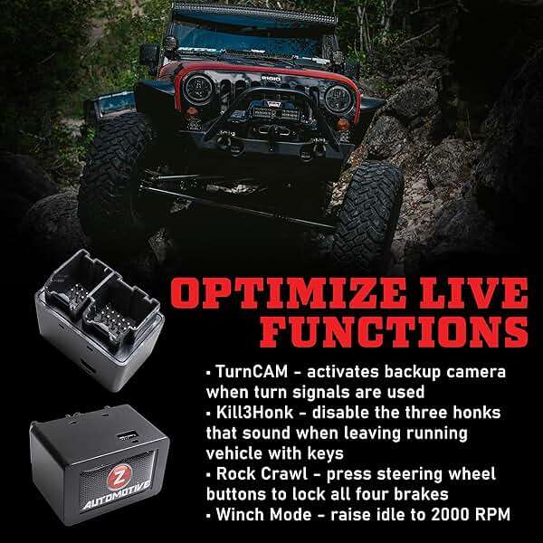 Z Automotive Tazer Mini Programmer | Fits 2018-2026 Jeep Wrangler JL and Gladiator JT | Customize Over 70 Settings | Activates Anti-Theft Pin Lock, Rock Crawl, Winch Mode and More! - Image 6