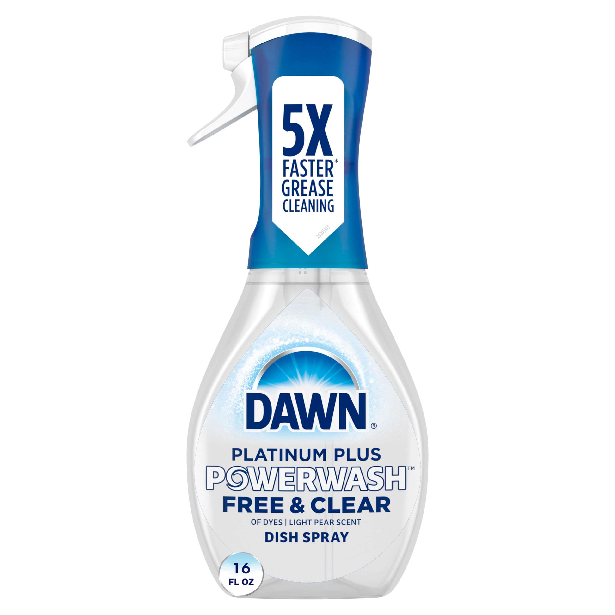 Dawn Powerwash Free & Clear Light Pear Dish Spray, Dish Soap Starter Kit, 16 Fl Oz - Image 1