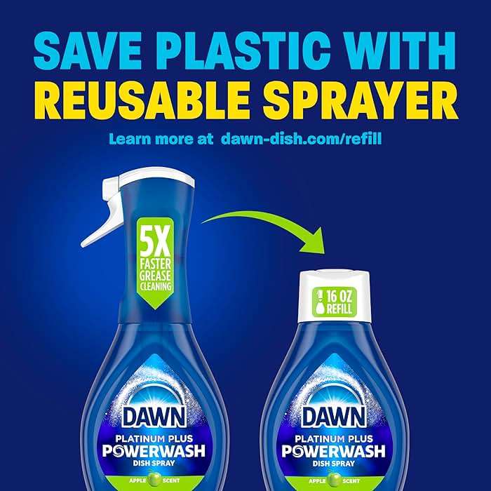 Dawn Platinum Powerwash Dish Spray, Dish Soap, Apple Scent, 16oz - Image 6