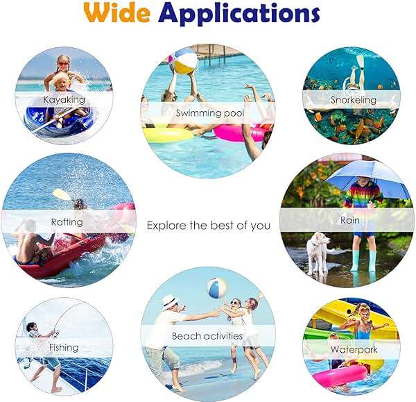 Flutesan 40 Pack Universal Clear Waterproof Phone Pouch Cell Phone Pouch Dry Bag Waterproof Cases Bag with Lanyard for Outdoor Sport Water Games Protect, up to 7 Inches(Multicolor) - Image 7