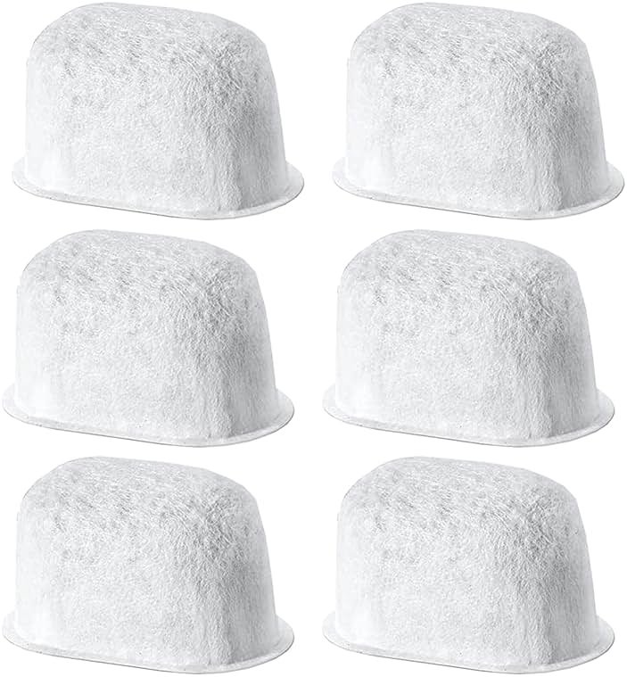 6 Pack of Replacement Breville* Water Filter for Breville* BWF100 BES870 BES810 BES990 BES980 BES920 BES900XL BES870XL BES860XL BES840XL BKC600XL(Activated Charcoal) - Product Image