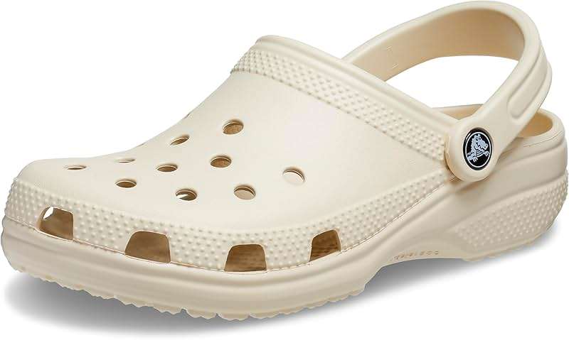 Crocs Unisex-Adult Classic Clog, Clogs for Women and Men, Bone, 9 Men/11 Women - Image 1
