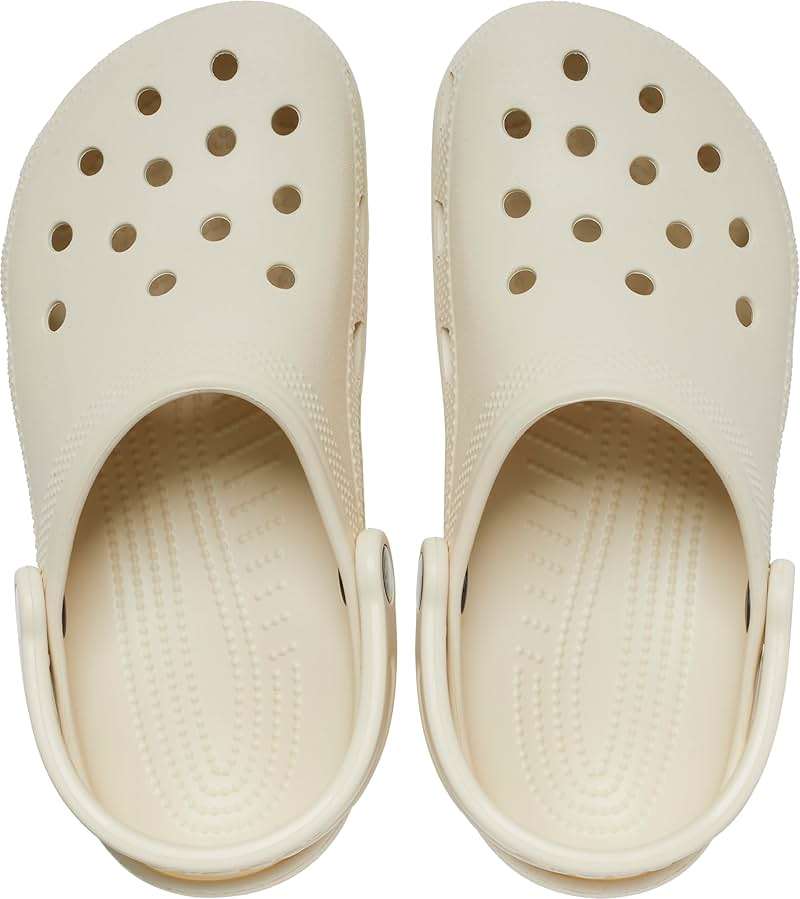 Crocs Unisex-Adult Classic Clog, Clogs for Women and Men, Bone, 9 Men/11 Women - Image 3