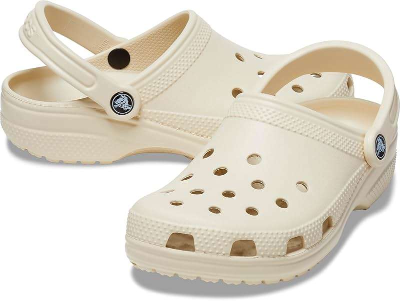 Crocs Unisex-Adult Classic Clog, Clogs for Women and Men, Bone, 9 Men/11 Women - Image 5