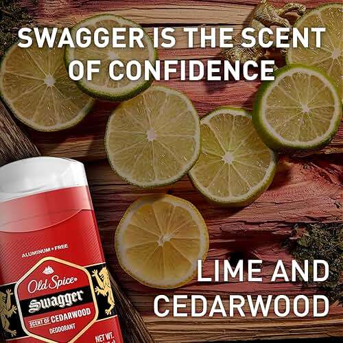 Old Spice Aluminum Free Deodorant for Men, 24/7 Odor Protection, 24/7 Freshness & Lasting Scent, Swagger with Cedarwood Scent, 3.8 oz (Pack of 3) - Image 6