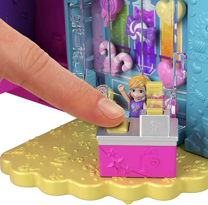 Polly Pocket Travel Toy, Gumball Bear Playset with 2 Micro Dolls & 26 Surprise Accessories, Animal Toy Compact - Image 5