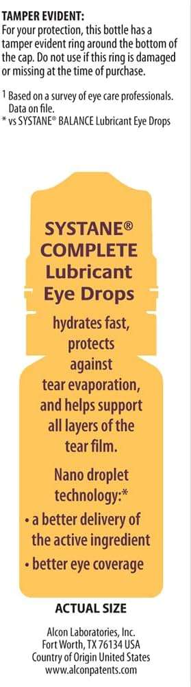 Systane, Complete Preservative Free Dry Eye Drops, Contains Propylene Glycol 0.6%, Multi-Dose Lubricating Eye Drops for Irritation and Dryness, Hydrating and Soothing, 0.3 Fl Oz, 2 Count - Image 11