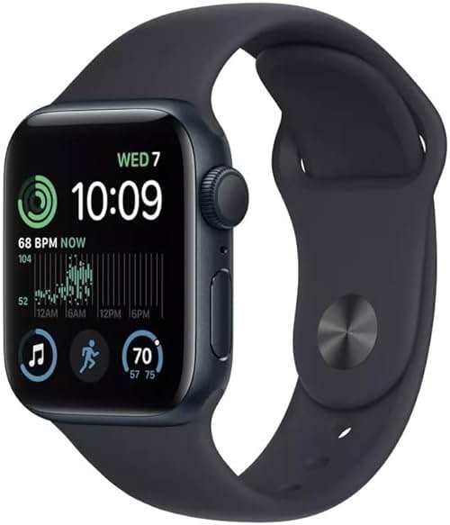 Apple Watch Series 7 (GPS, 45mm) Midnight Aluminum Case with Midnight Sport Band (Renewed) - Product Image