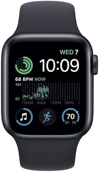 Apple Watch Series 7 (GPS, 45mm) Midnight Aluminum Case with Midnight Sport Band (Renewed) - Image 2