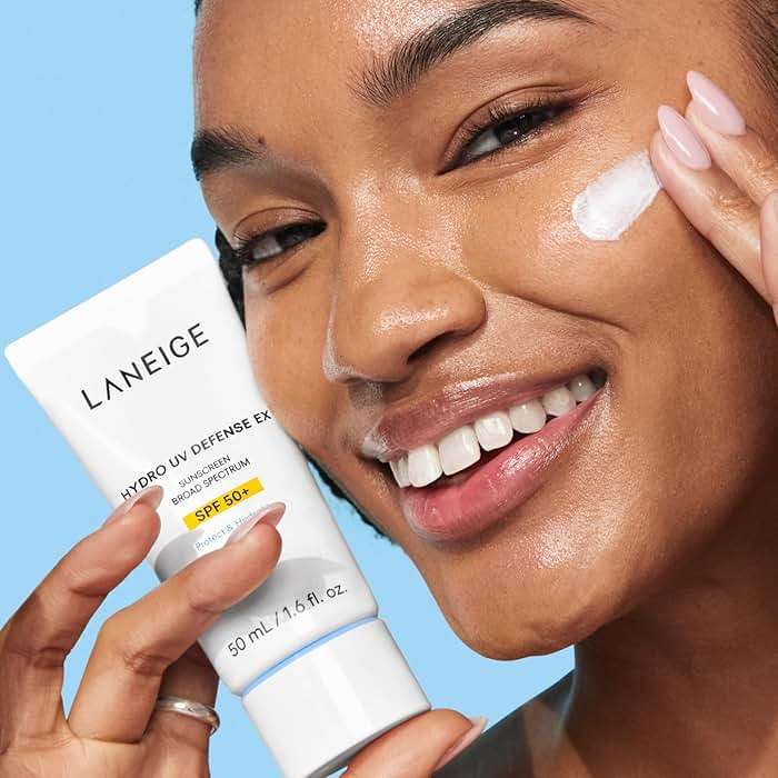 LANEIGE Hydro UV Defense Sunscreen SPF 50+ Hypoallergenic & Dermatologist-Tested Korean Broad Spectrum Sun Protection with No White Cast - Image 6