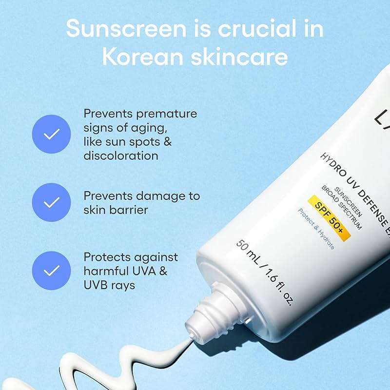 LANEIGE Hydro UV Defense Sunscreen SPF 50+ Hypoallergenic & Dermatologist-Tested Korean Broad Spectrum Sun Protection with No White Cast - Image 7