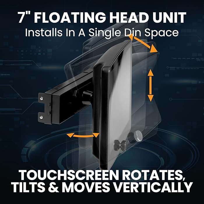 BOSS Audio Systems BVCP9700A-FL Single DIN Car Stereo Wireless Apple CarPlay, Android Auto, 7 Inch Touchscreen, Bluetooth, AM/FM Radio Receiver - Image 3