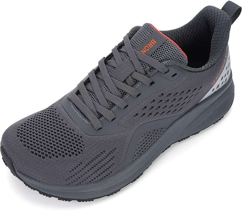BRONAX Men's Wide Cushioned Supportive Road Running Shoes | Wide Toe Box | Rubber Outsole - Image 1