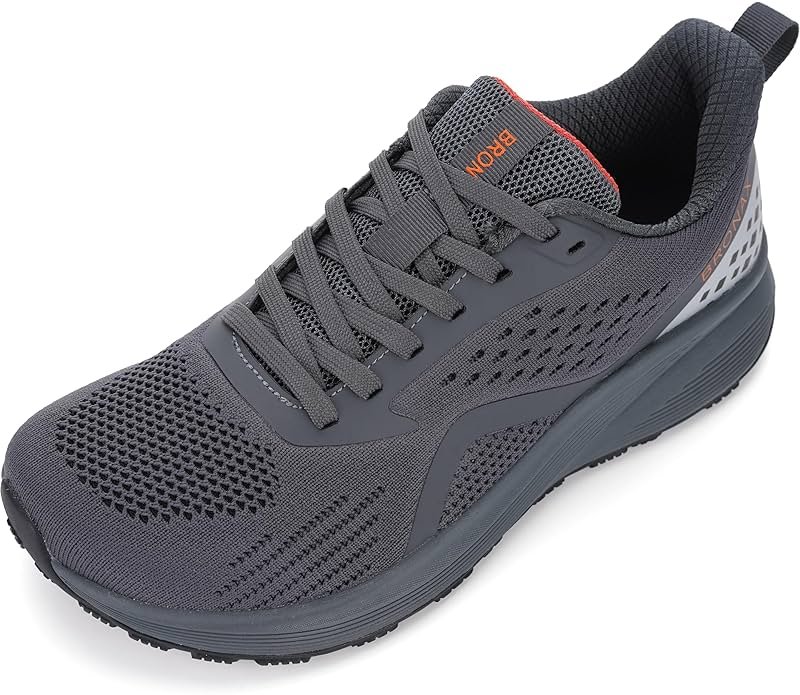 BRONAX Men's Wide Cushioned Supportive Road Running Shoes | Wide Toe Box | Rubber Outsole - Product Image