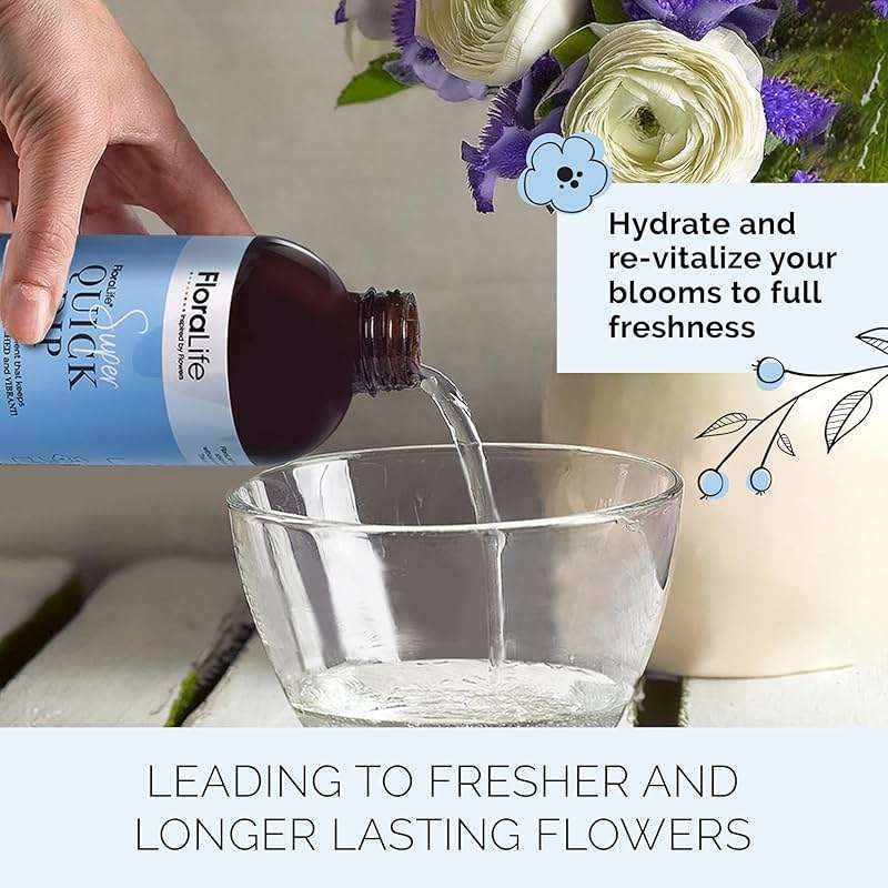FloraLife Quick Dip - Instant Hydrating Treatment Solution for Preserving Fresh-Cut Flowers - 8oz - Image 3
