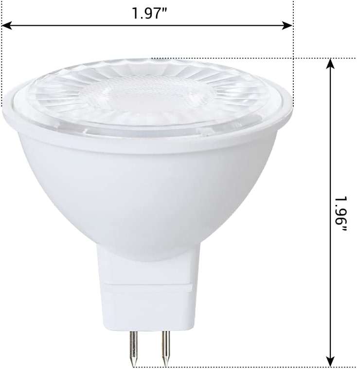 Euri Lighting EM16-7W4020ew Dimmable LED MR16 (GU5.3 Base), 7W (50W Equal) 500lm, Warm White (2700K), 80CRI, 40° Angle, 12V, Damp Rated UL, Energy Star 3YR 25K HR WTY, One Count - Image 2