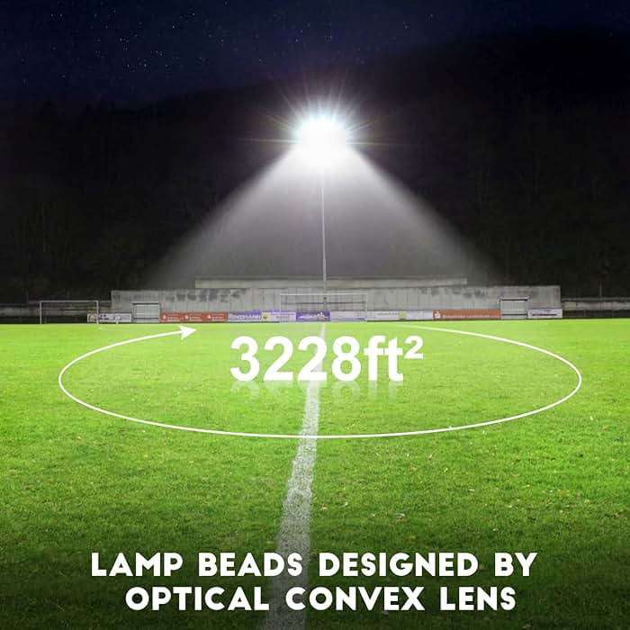 Juyace Led Stadium Flood Light Outdoor 36000Lm 1500W Equivalent Super Bright Commercial Area Lighting 100-277V 5000K Daylight IP65 Waterproof Arena Lights for Sport Fields and Courts - Image 2