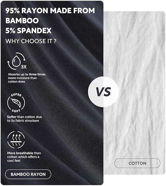 DAVID ARCHY Men's Bamboo Rayon Boxers Breathable Cooling Mens Boxer Shorts with Button Fly Relaxed Fit Underwear 3/4/5 Pack - Image 2