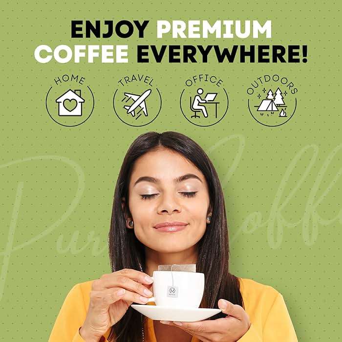 Mondo Single Serve Coffee Bags (20 Cups) Variety Pack - Organic, Medium Roast - Disposable, Portable Coffee Filters for Camping and Travel, Sampler Box of 5 Ground Coffee Flavors - Image 7