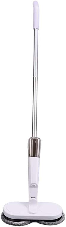 Cordless Electric Mop, Spin Mop Polisher with Water Tank Replaceable Cloth, Dry and Wet Up to 60 Mins Convenient Detachable Handheld Unit 2000mAh Steam Cleaner Designed for Hard Floors - Image 1