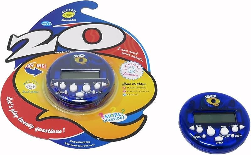 Hansen John N 20Q Classic Electronic Guessing Game New and Improved with 3 Language Options and Thousands of Outcomes - Product Image