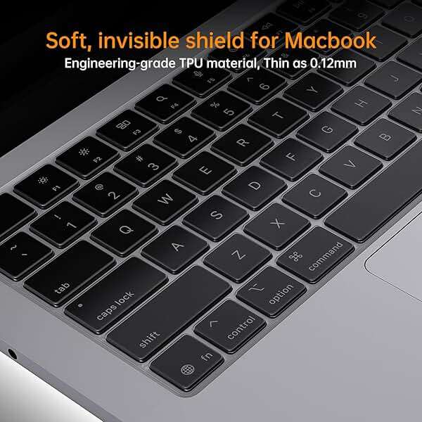 Premium Keyboard Cover Ultra Thin Protector Skin for 2026 MacBook Neo 13" A18 Pro with Touch ID, 2026-2022 MacBook Air 15" 13.6" M5 M4 M3 M2 Chip, 2026-2021 MacBook Pro 14 16 inch M5-M1 Pro/Max, Clear - Image 5