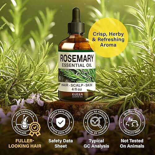100% Pure Rosemary Oil - 4 Fl Oz Rosemary Essential Oil for Hair, Skin, Diffuser, Aromatherapy & DIY Soap Making Scent - Image 7