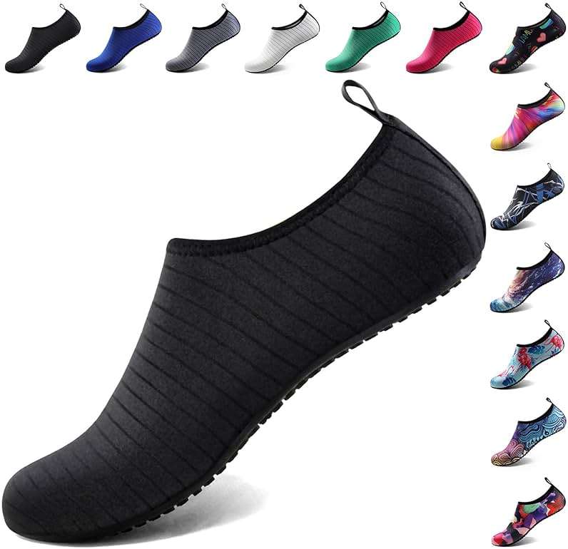 Water Shoes for Women Men Quick-Dry Aqua Socks Swim Beach Outfits Barefoot Yoga Exercise Wear Sport Accessories Pool Camping Must Haves River Hiking Adult Youth Size - Image 1