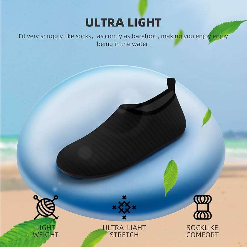 Water Shoes for Women Men Quick-Dry Aqua Socks Swim Beach Outfits Barefoot Yoga Exercise Wear Sport Accessories Pool Camping Must Haves River Hiking Adult Youth Size - Image 6