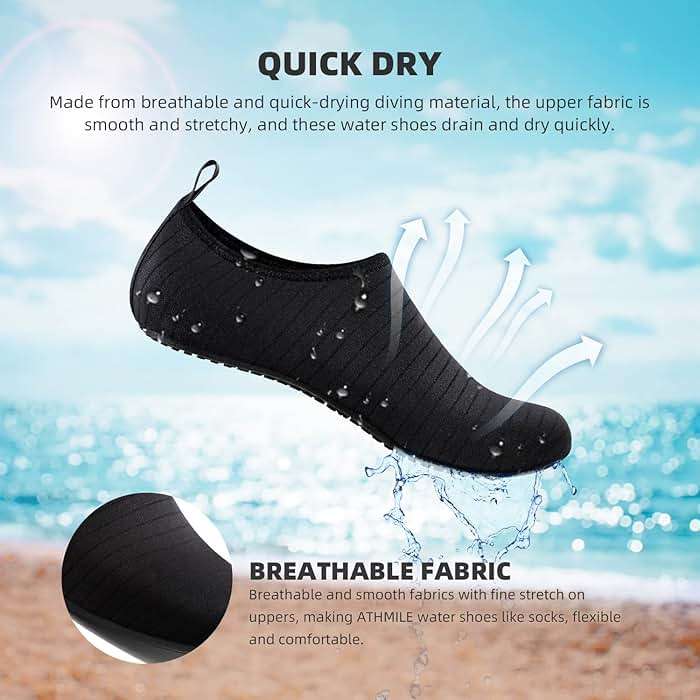 Water Shoes for Women Men Quick-Dry Aqua Socks Swim Beach Outfits Barefoot Yoga Exercise Wear Sport Accessories Pool Camping Must Haves River Hiking Adult Youth Size - Image 7