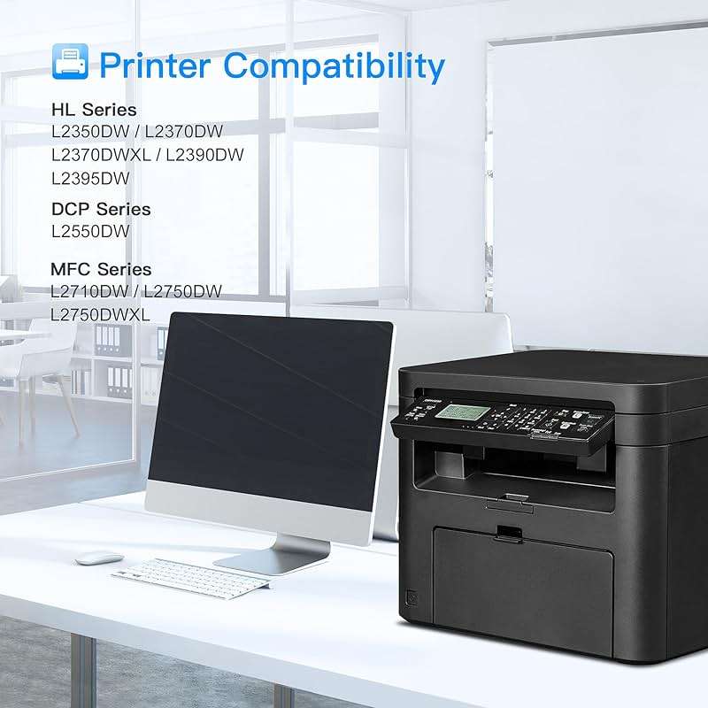 TN760 Black Toner Cartridge Compatible for Brother TN-760 TN730 TN-730 Toner Cartridges to Use with MFC-L2710DW MFC-L2750DW HL-L2350DW HL-L2370DW HL-L2395DW L2390DW DCP-L2550DW Printers (Black,4 Pack) - Image 2