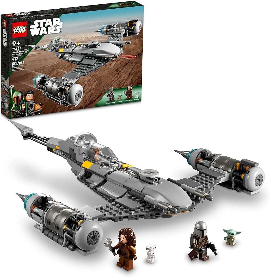 LEGO Star Wars The Mandalorian's N-1 Starfighter 75325 Building Set - The Book of Boba Fett, Featuring Baby Yoda Grogu and Droid Toy Figures, Birthday Gift idea for Kids, Boys & Girls Ages 9+ - Image 1