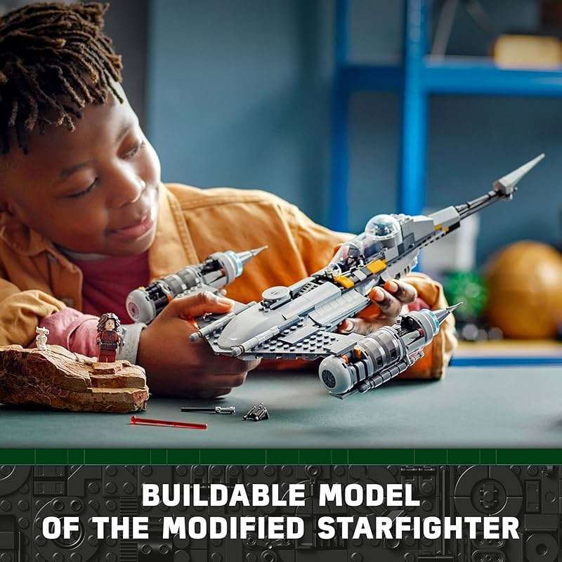 LEGO Star Wars The Mandalorian's N-1 Starfighter 75325 Building Set - The Book of Boba Fett, Featuring Baby Yoda Grogu and Droid Toy Figures, Birthday Gift idea for Kids, Boys & Girls Ages 9+ - Image 2
