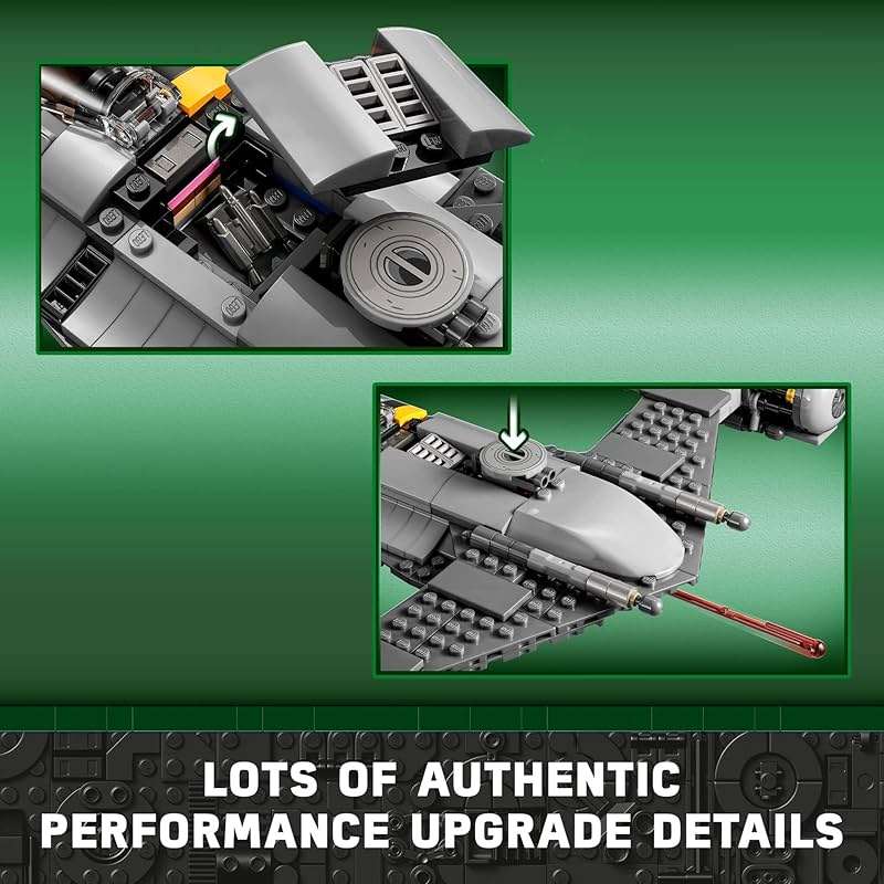 LEGO Star Wars The Mandalorian's N-1 Starfighter 75325 Building Set - The Book of Boba Fett, Featuring Baby Yoda Grogu and Droid Toy Figures, Birthday Gift idea for Kids, Boys & Girls Ages 9+ - Image 3