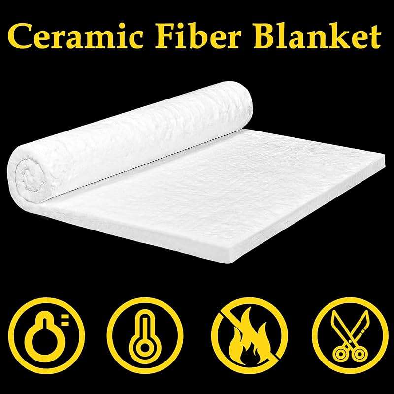 32" x24" x1" (Thick) Ceramic Fiber Blanket Fireproof Insulation Baffle Rated to 2400F, High-Temperature Resistance for Oven Stoves, Kilns, Forges - Image 4