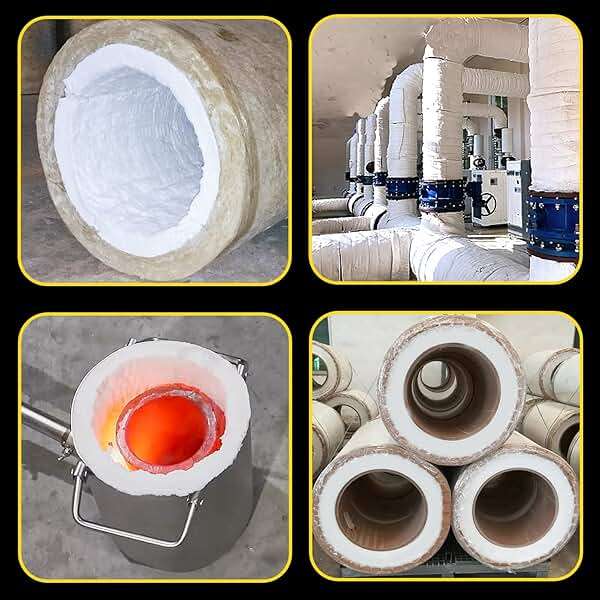 32" x24" x1" (Thick) Ceramic Fiber Blanket Fireproof Insulation Baffle Rated to 2400F, High-Temperature Resistance for Oven Stoves, Kilns, Forges - Image 6