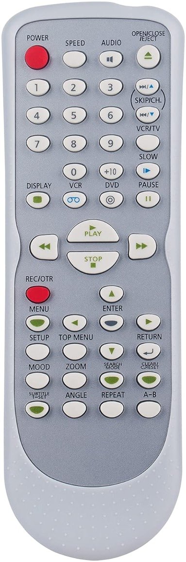 NB177 NB177UD Replacement Remote Control Applicable for Sylvania VCR DVD Player DVC840F DVC841G EDVC860F DVC865F DVC865G SRDD495 DVC840G - Product Image