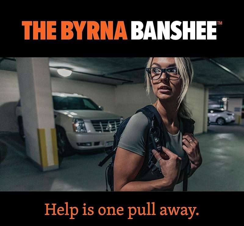 Byrna Banshee Personal Safety Alarm - 130db Loud Military Grade Self Defense Emergency Keychain Siren Device with LED Strobe Alert Light for Women, Men, Children, Elderly, Hikers and Runners (Pink) - Image 5