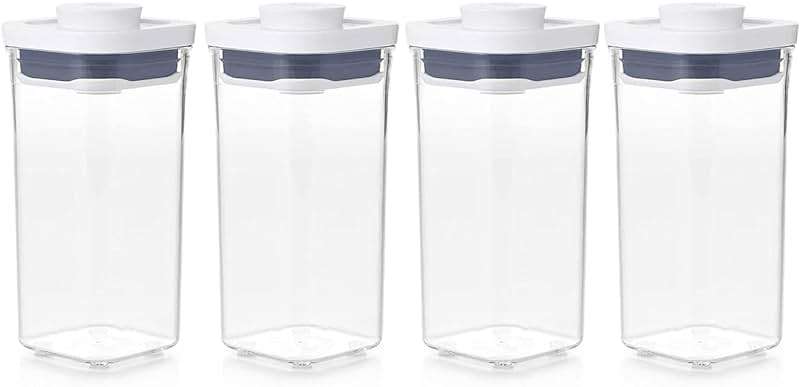 OXO Good Grips POP Container - Airtight Food Storage - 0.5 Qt Square (Set of 4) for Candy and More - Image 1
