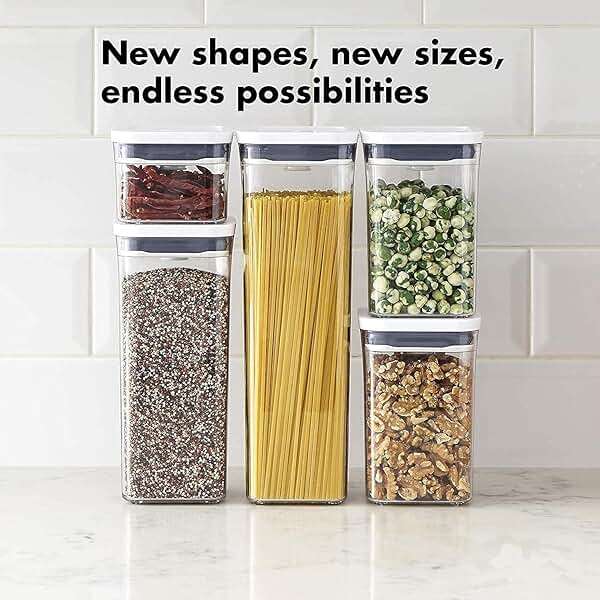 OXO Good Grips POP Container - Airtight Food Storage - 0.5 Qt Square (Set of 4) for Candy and More - Image 8