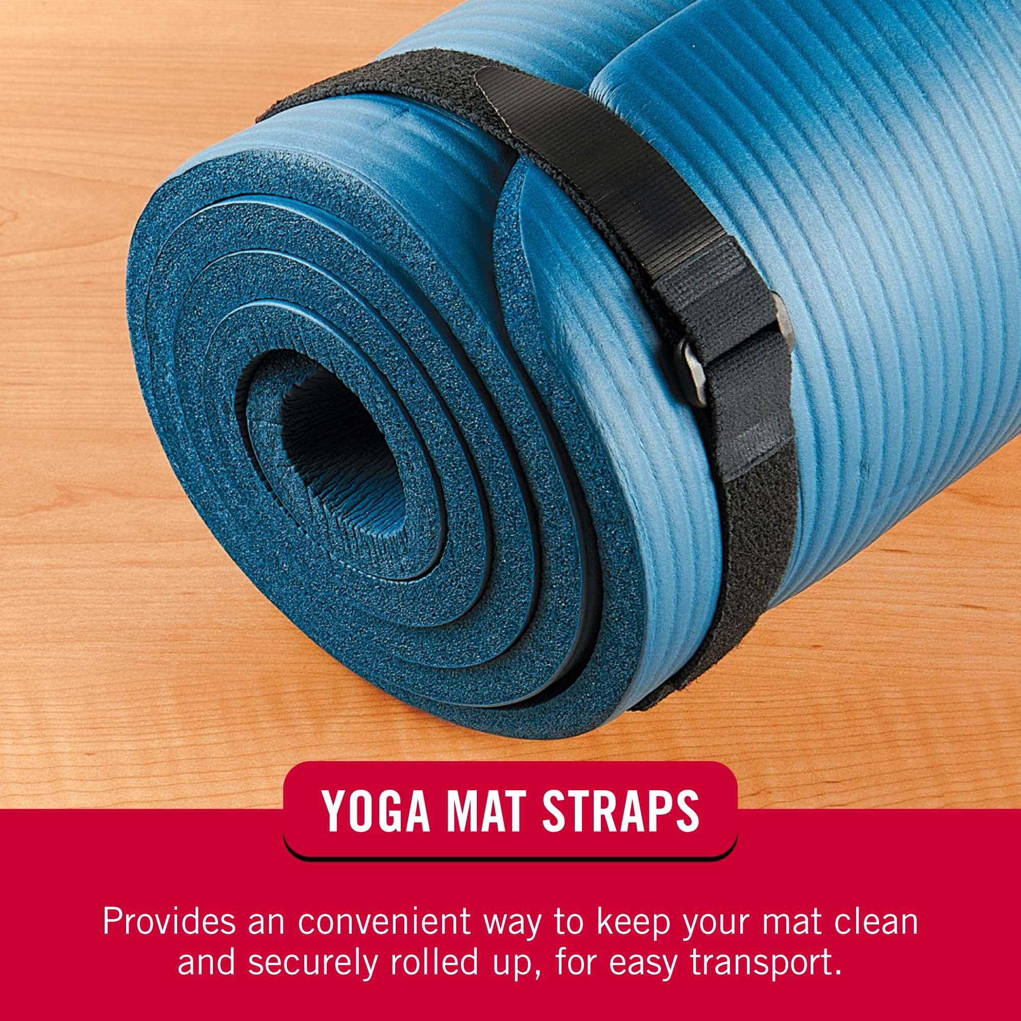 VELCRO Brand 30 Inch Elastic Straps 4 Pack, Use as Yoga Mat Straps, Fasten Outdoor Umbrellas, Wood, Tarps, Blankets, Poles and More, Stretchable and Adjustable for a Snug Fit - Image 4