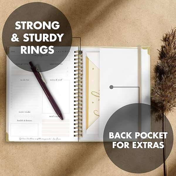 Beautiful To Do List Notebook 2026 (8.5 x 6.4") - Aesthetic Daily Planner to Easily Organize Your Tasks And Boost Productivity - Stylish Undated ADHD Planner Gift and The Perfect School or Office Supplies For Women - Image 7