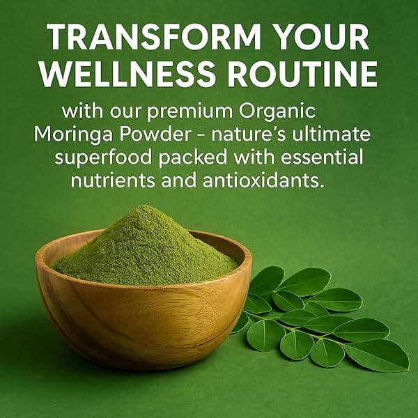 SPICY ORGANIC USDA Certified Organic Moringa Powder 4 oz | Moringa Leaf Powder Organic | Natural Energy, Vegan, Non-GMO, Gluten-Free – for Smoothies, Teas, Cooking – Resealable Pouch - Image 3