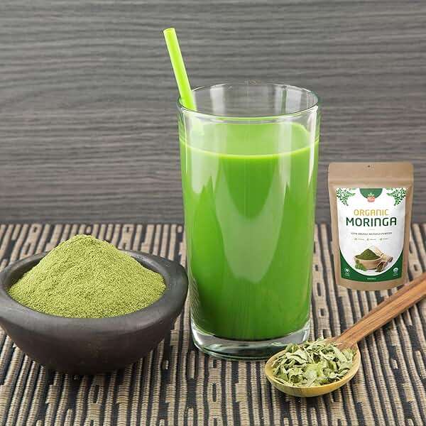 SPICY ORGANIC USDA Certified Organic Moringa Powder 4 oz | Moringa Leaf Powder Organic | Natural Energy, Vegan, Non-GMO, Gluten-Free – for Smoothies, Teas, Cooking – Resealable Pouch - Image 9