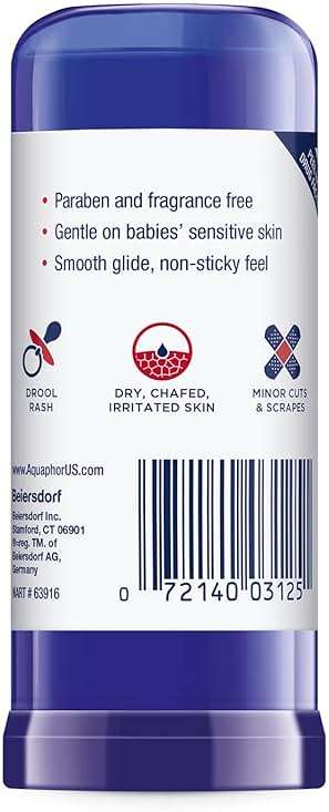 Aquaphor Baby Healing Balm Stick With Avocado Oil and Shea Butter, 0.65 Oz Stick - Image 12